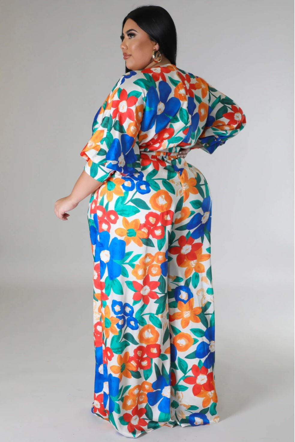 Curvy - Flowers in Springtime Jumpsuit