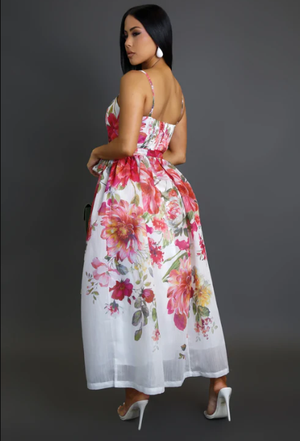 Isn't It Romantic Floral Midi Dress