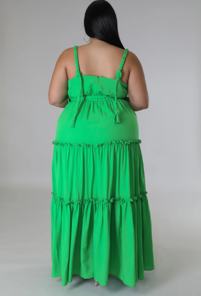 Curvy - Salsa Verde Maxi Dress