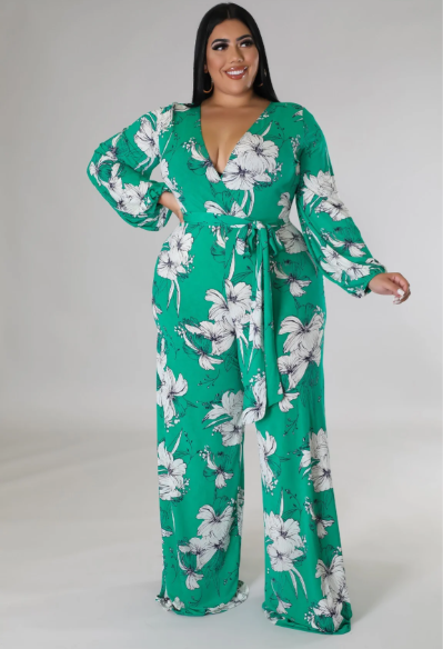 Curvy - Heavenly Blooms Jumpsuit