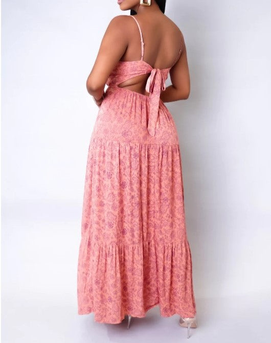 Summer Blossom Maxi Dress