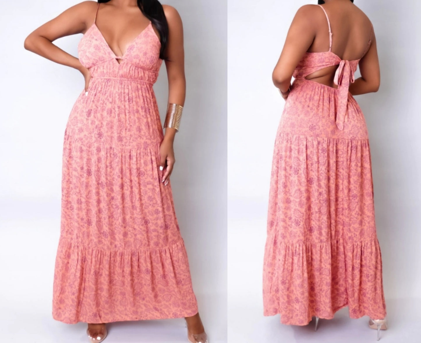 Summer Blossom Maxi Dress