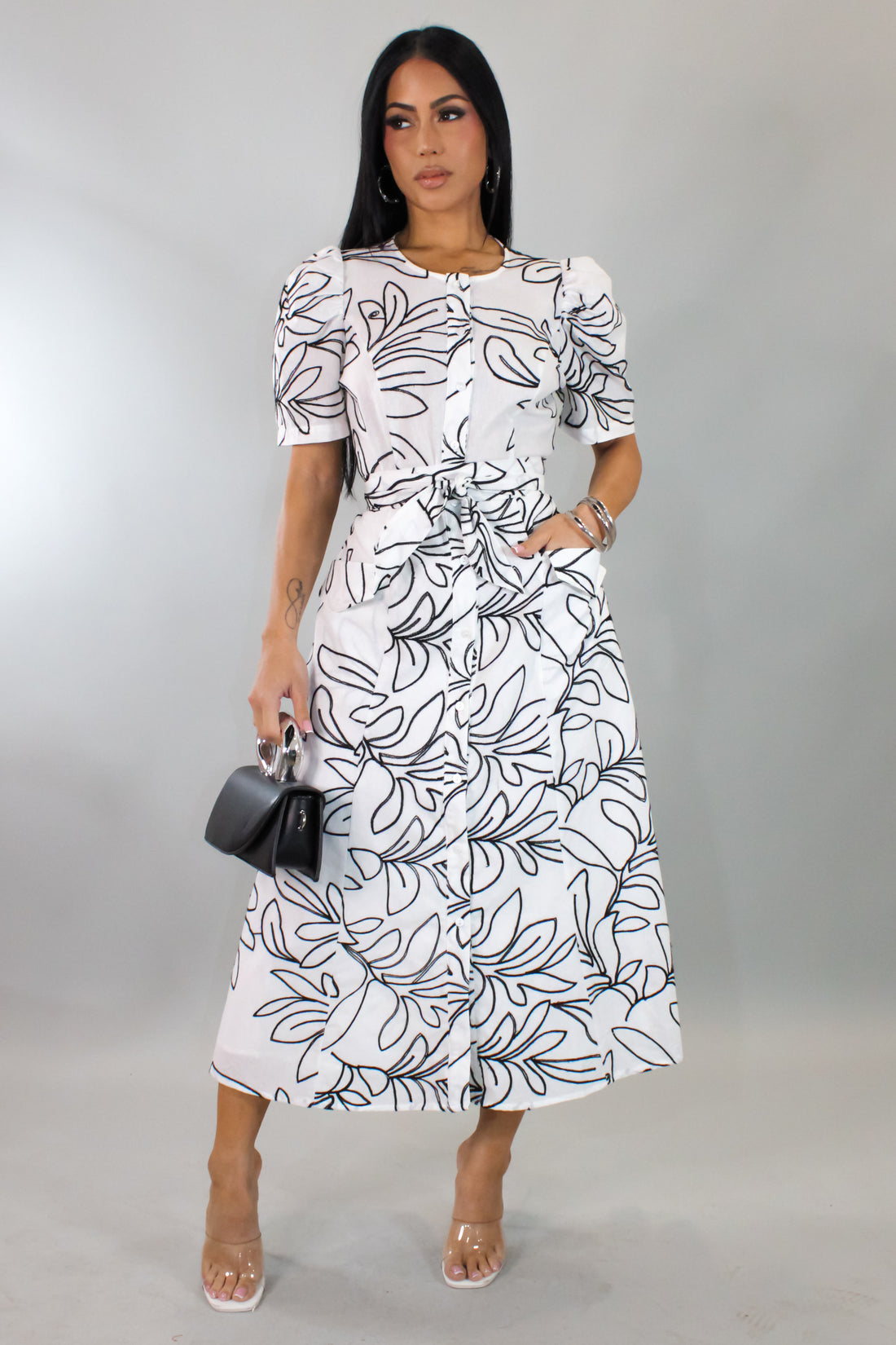 Executive Elegance Midi Dress