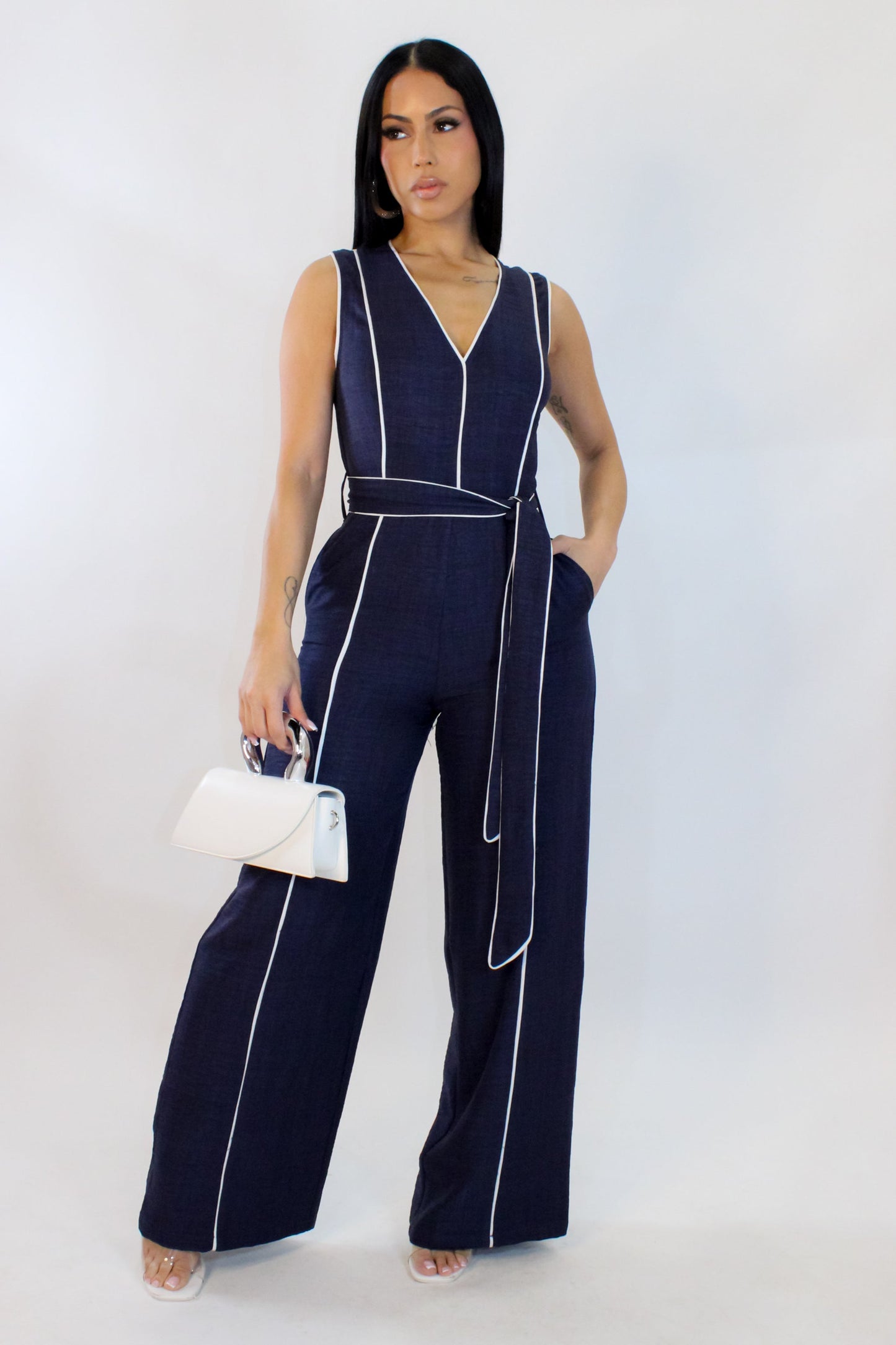 Femme Influence Linen Jumpsuit
