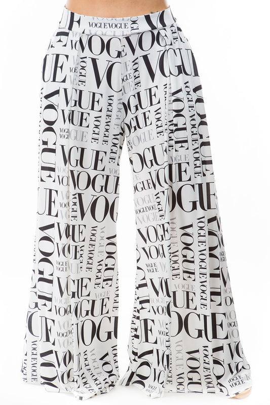 Curvy - Vogue Palazzo Pants