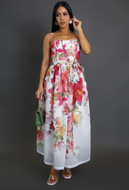 Isn't It Romantic Floral Midi Dress