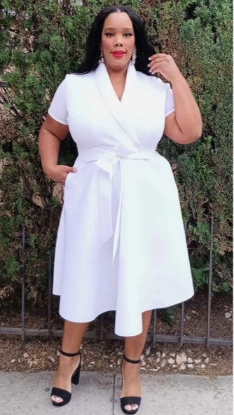 Sunday Morning Techno Wrap Dress