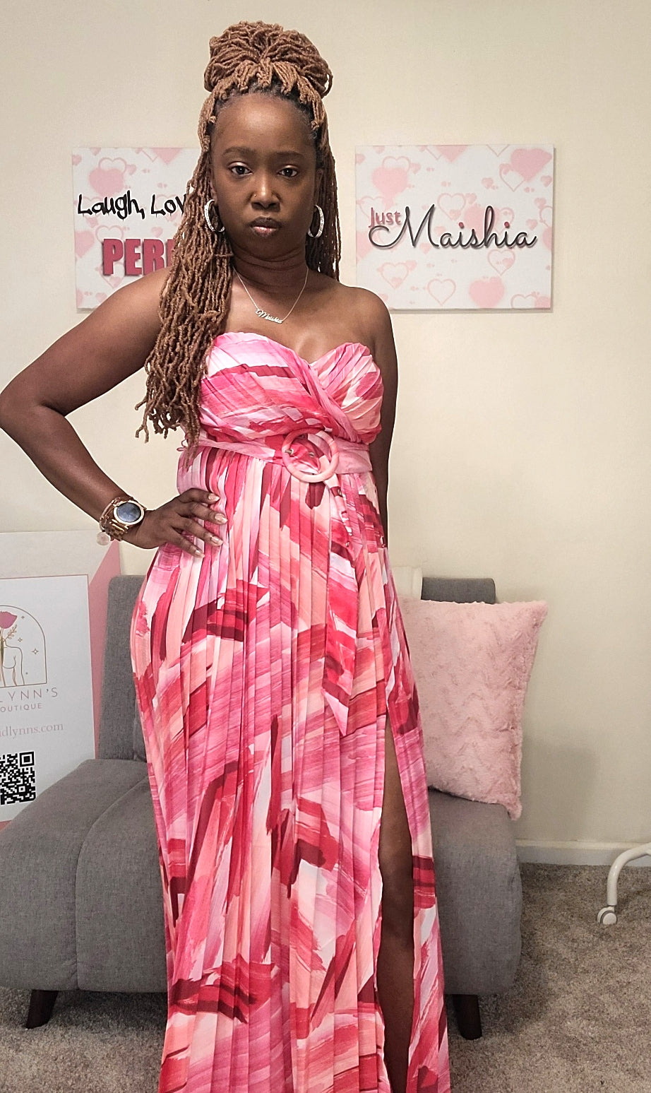 50 Shades of Pink Maxi Dress