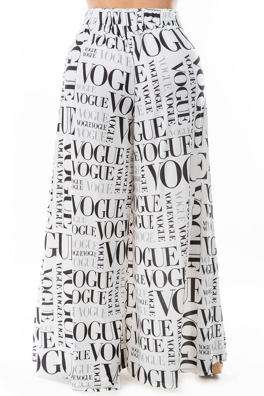 Curvy - Vogue Palazzo Pants