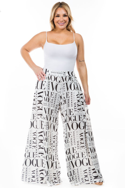 Curvy - Vogue Palazzo Pants